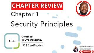 ISC2 Certified in Cybersecurity-CC Domain 1 (Security Principles) Review