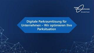 Digitale Parkraumlösung für Unternehmen - Wir optimieren Ihre Parksituation - FITS.DAYS 2020