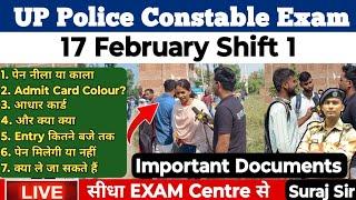 17 February Exam UP POLICE CONSTABLE EXAM 2024 UP POLICE CONSTABLE EXAM REVIEW ANALYSIS MORNINGSHIFT