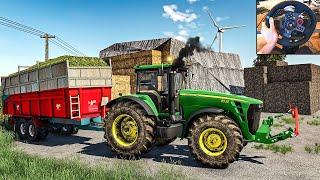 John Deere 8530 at Silage - Farming Simulator 19 | Logitech g29 gameplay