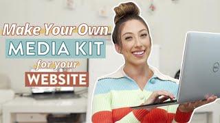 How To Create A Media Kit On Your Website For Brands | Step by step walkthrough tutorial using Zyro