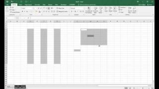 Excel 2016 - Selecting Cells