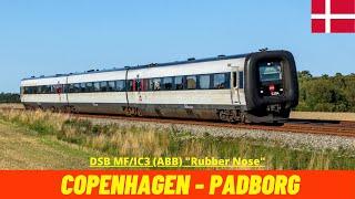 Cab Ride Copenhagen - Padborg (DSB, Denmark) train driver's view 4K