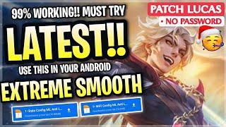 Latest Config ML Anti Lag Extreme Smooth 60FPS + Ping Speed Patch Lucas - Mobile Legends