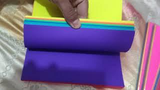 Fluorescent paper 10 different colors