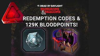 Mimic charm! 129K Bloodpoints! Dead By Daylight Dungeons & Dragons redemption codes!