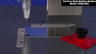 Perfect Laser-Desktop Handheld Intelligent Dot Peen Metal Nameplate Marking Machine