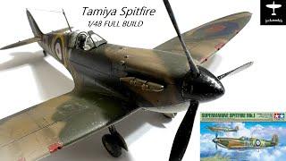 FULL VIDEO PLASTIC MODEL BUILD 1:48 TAMIYA SPITFIRE Mk.I