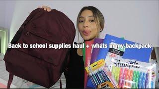 Back To School Supplies Haul + What's In My Backpack