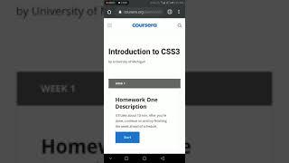 Introduction to CSS3 || Week 1 Quiz Answers || Coursera