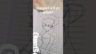 Support a young artist?#trend #tiktok #art Cr to: @Kawaii Maru-!!