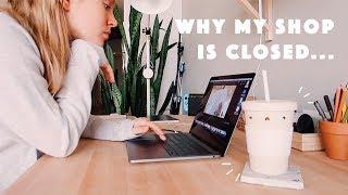 VLOG 18 | Why My Shop Is Closed, Sketching People & Vegan Food!