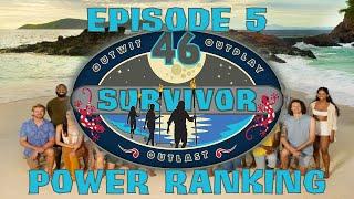 Survivor 46 Power Ranking (Episode 5)