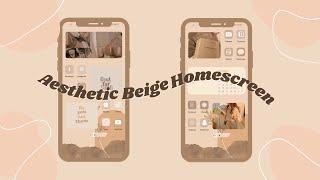 aesthetic beige theme homescreen  aesthetic android phone 2021 