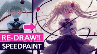 【PaintTool Sai】Mistress of Roses (2010 Redraw) - Speedpaint