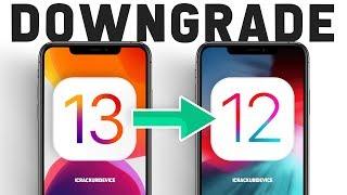 Downgrade iOS 13 to iOS 12 - iPhone iPod & iPadOS EASY Method! (Keep Data)