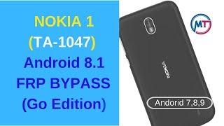 Nokia 1 TA-1047 TA 1066 TA-1056,Frp bypass Without Pc| Nokia 2 3 4 5 6 frp bypass Android 8.1.0