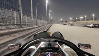 Cockpit view for Romain Grosjean crash F1 2020