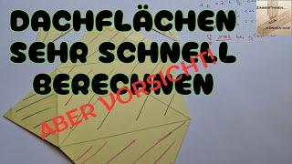 Einfache Berechnung von Dachflächen