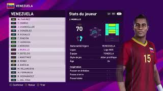 PES 2020  Venezuela National Team   Player Face Scans after Data Pack 1 0 Update