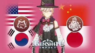 Lyney Voice in 4 Different Languages (Skills & Attack) | Genshin Impact Lyney