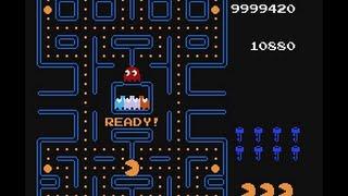 NES Pac-Man - How many levels? 10 hours longplay. Score overflow at level 836 by AI after 10h46m