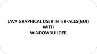 Installing window builder for Eclipse Java Tutorial 1
