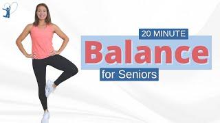 20 Minute Balance Workout for Women over 50  - Balance Improving Exercises for Seniors