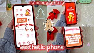 how to customize your phone for Christmas ️ samsung a15