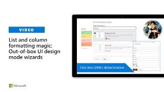 List and column formatting magic:  Out-of-box UI design mode wizards