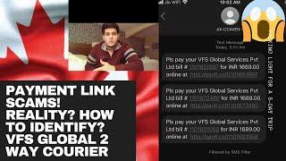 PAYMENT LINK SCAM AX-CCAVENUE? VFS GLOBAL 2 WAY COURIER! REALITY! 3 PAYMENT LINKS? SCAMS! MUST WATCH