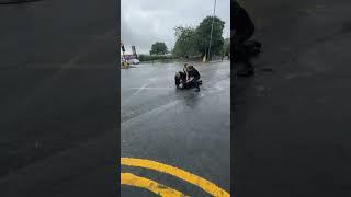 Epic scenes in Bradford today, quads motor bikes ️ West Yorkshire police run over!