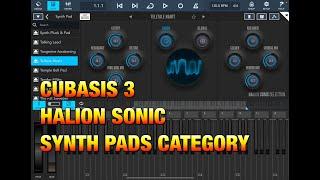 Cubasis 3 - Halion Sonic - Synth Pads Category - ALL Presets Played - Demo for the iPad