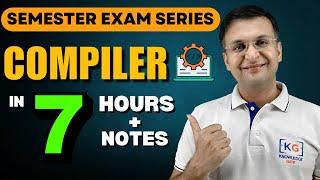Complete CD Compiler Design in one shot | Semester Exam | Hindi