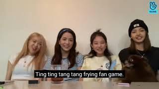 BLACKPINK playing Frying Pan Game (づ￣ ³￣)づ