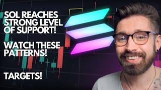 SOLANA PRICE PREDICTION 2021!SOL COMES DOWN TO A STRONG LEVEL OF SUPPORT! - WATCH THESE PATTERNS!