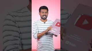 Silver Play Button Unboxing | TechBoss Shorts #shorts #silverplaybutton