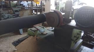Rubber Roller Grinding using Lathe Machine