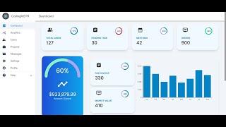 Circular Progress Bar and Number Animation in React JS | Create Dashboard Cards | Next Js Part -16