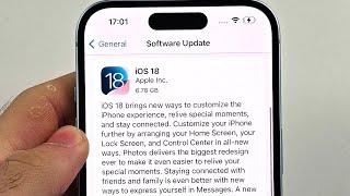 How To Update To iOS 18 in iPhone!