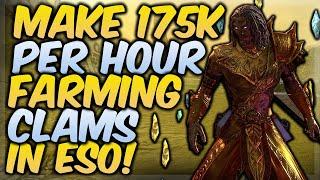 ESO How To Make 175k Per Hour Farming Giant Clams!