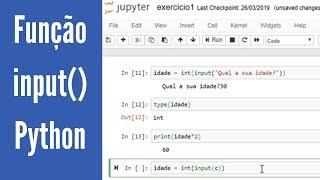 Função input() em Python (Curso para iniciantes - Aula 6)