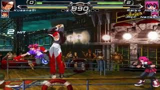 NICK54222 MUGEN: Kyo Kusanagi and Iori Yagami VS Reiko Hikari and Nanashi Kimura