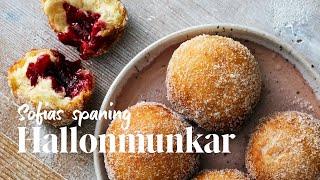 Så gör du hallonmunkar