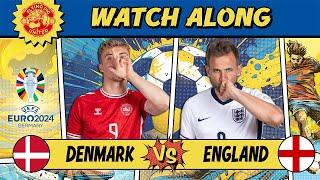 Denmark VS England 1-1 LIVE WATCH ALONG EURO 2024 #Denmark #England #euro2024