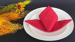 How to fold a Flower Napkin