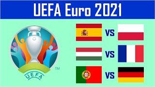 Prediction: Portugal vs Germany - Spain vs Poland - Hungary vs France - Euro 2021