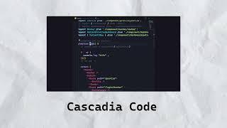 Best Programming Language font for #vscode