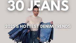 Hottest DENIM Trends for 2025 - Trying On 30 Jeans so You Don't Have To!