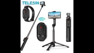 TELESIN Selfie Stick Tripod Wireless Remote Control for Smartphone / GoPro